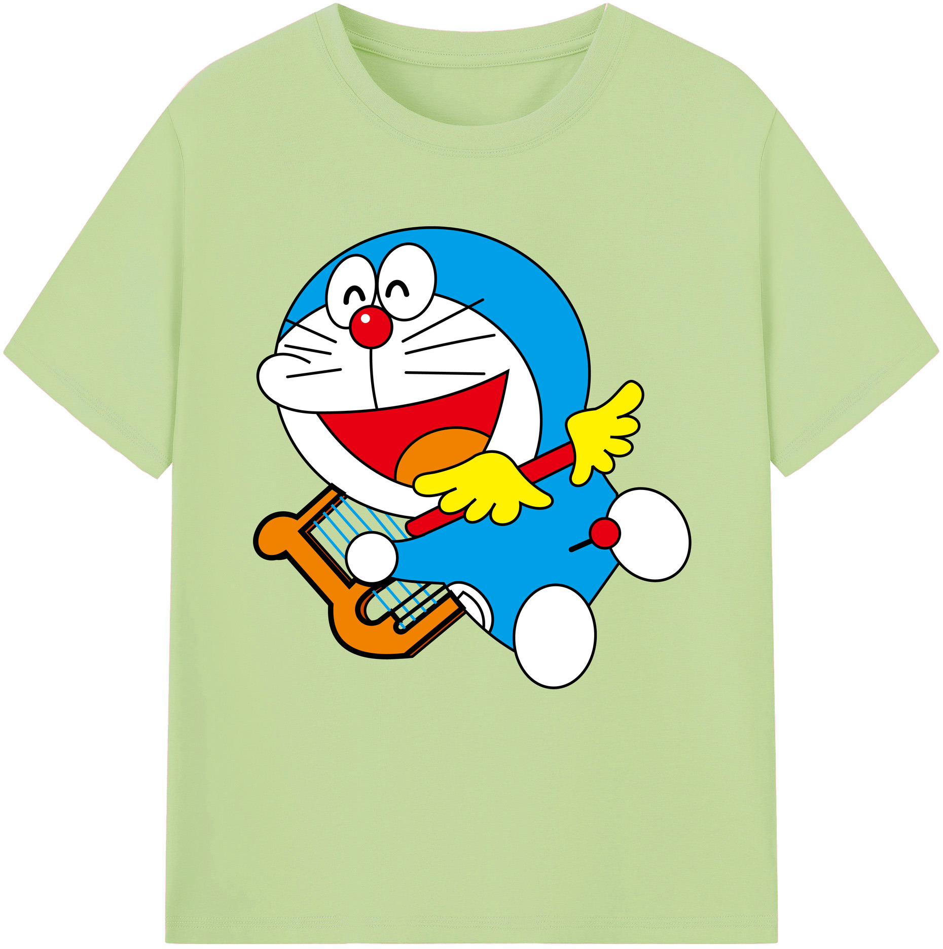 （画像用） ドラえもん Doraemon 綿100％半袖Tシャツ（フロントプリント）